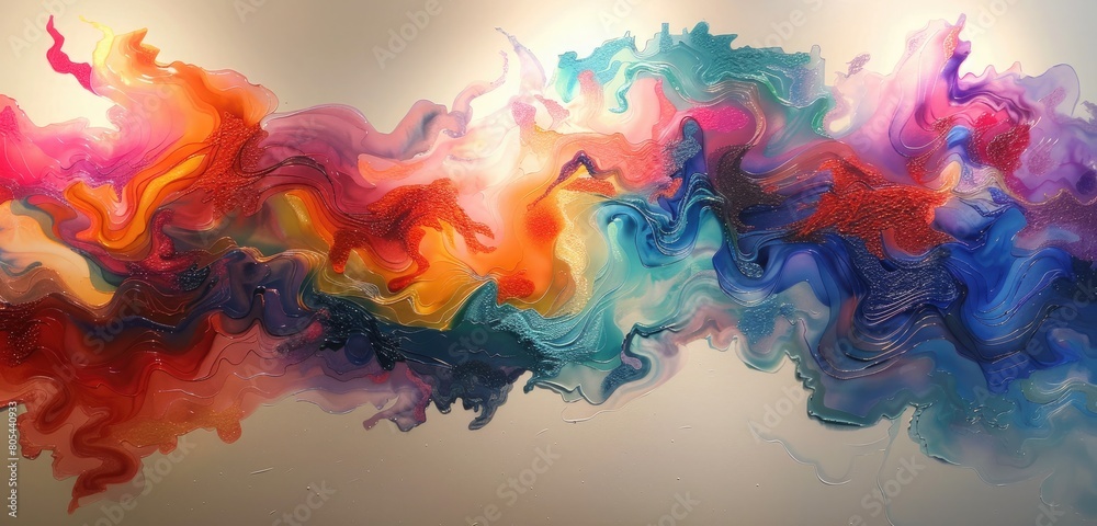 Fototapeta premium abstract colorful background with smoke