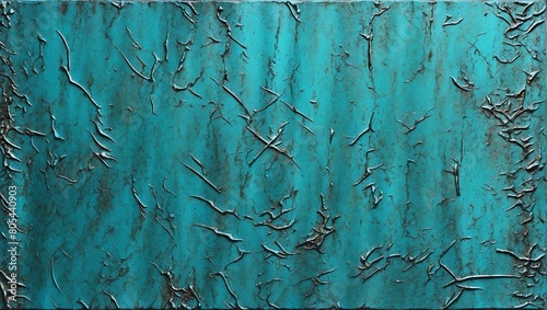 texture background of turquoise metal