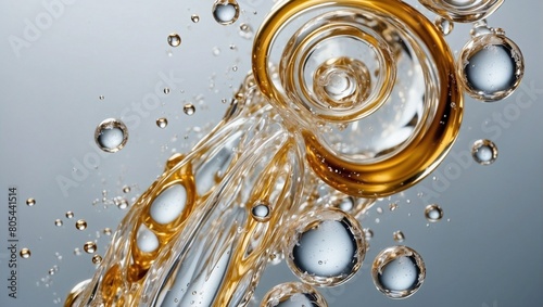 Clear gel serum texture