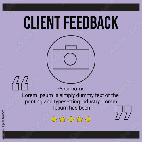 Review Highlight Template for Social Media
