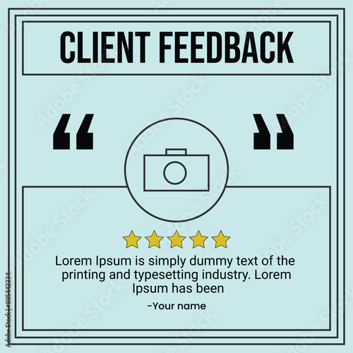 Social Media Review Banner Design