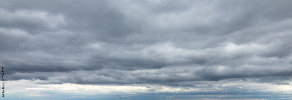 Dark, gloomy clouds gray and white in winter Dark, gloomy clouds gray and white in winter
