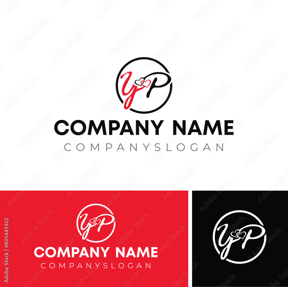 YP initial logo design YP initial logo design