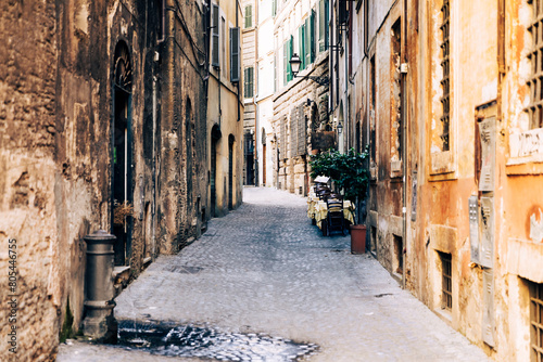 Historic street in Rome, Italy