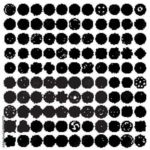 Large set of ornaments, circle rosette. Carving patterns of decorative leaves, acanthus, French cartouches, various scroll and shell elements. Tiles art Victorian design and hand engraving.
