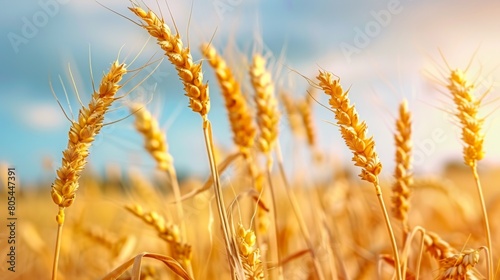 A Promising Harvest Reflected in Ripe Wheat Ears