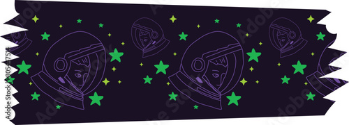 Pilot washi tape on transparent background.
