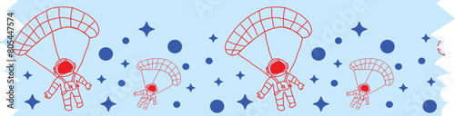 Pilot washi tape on transparent background.
