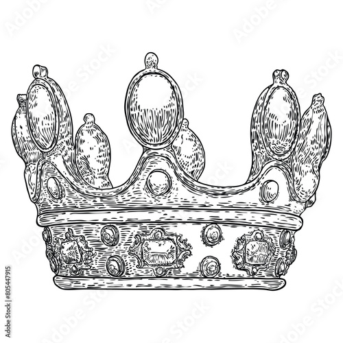 Crown from over the baby Jesus Christ, Son of God and savior of the world. Symbol of sacrifice on the cross, for the salvation of humanity. Messiah prophecies and divinity, sovereignty