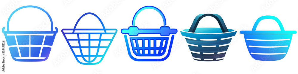 Basket clipart collection, symbol, logos, icons isolated on transparent background Basket clipart collection, symbol, logos, icons isolated on transparent background