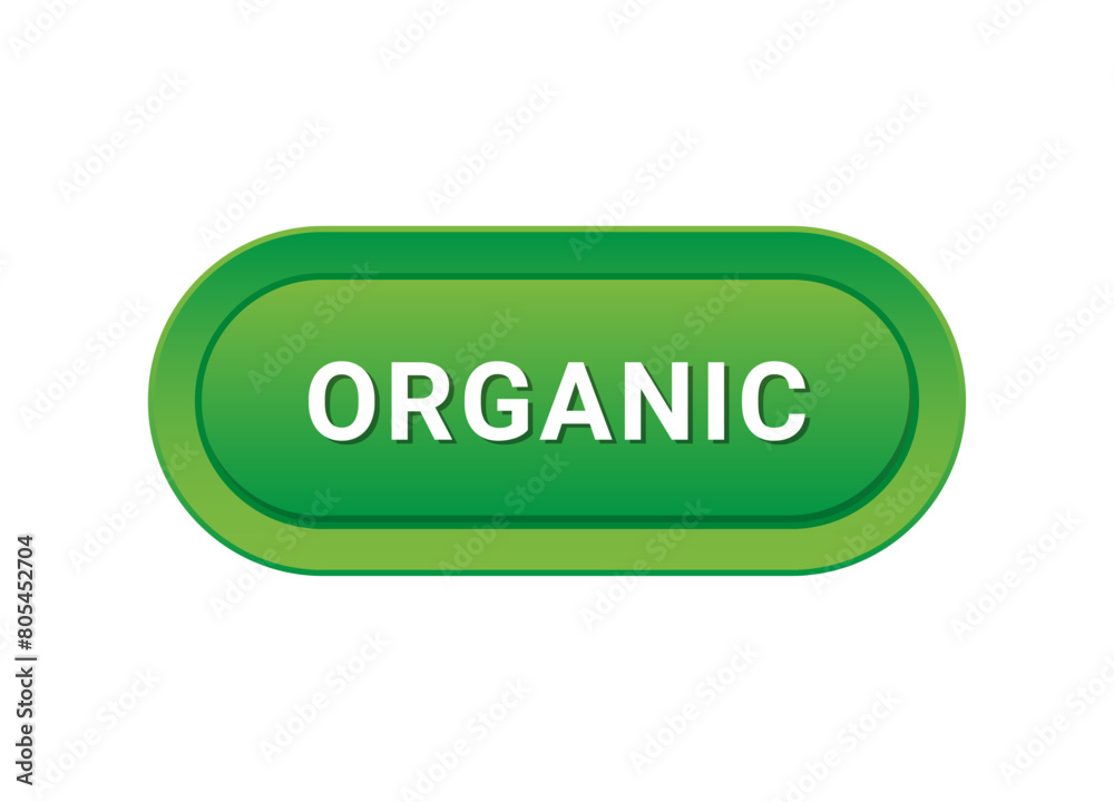 Eco label or bio sticker. Vector illustration isolated on white background Eco label or bio sticker. Vector illustration isolated on white background