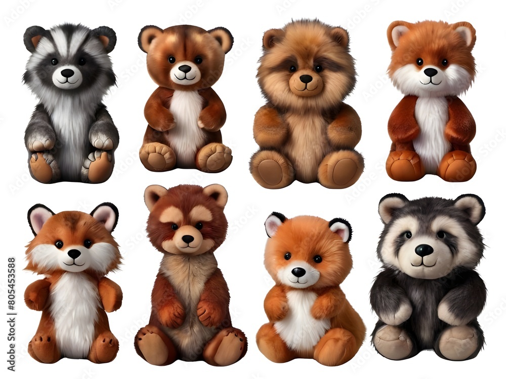 set of animals isolated set of animals isolated
