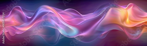 A computer generated image displaying a vibrant and dynamic wave of various colors, creating a visually striking and lively composition