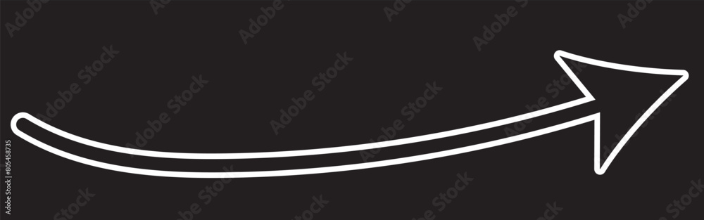 Obraz premium white arrow icon on transparent background. flat style. white arrow icon for your web site design, logo, app, UI. arrow symbol. arrow sign.