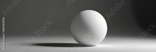 Close-Up View of a Standard White Table Tennis (Ping Pong) Ball in High-Resolution