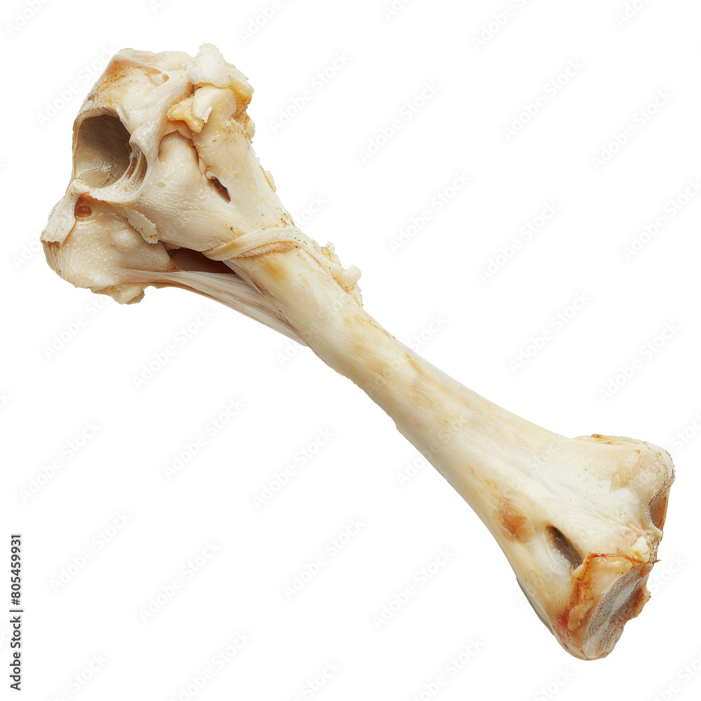 Naklejka premium chicken bone On white background