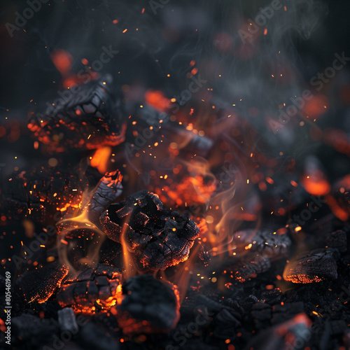 Glowing embers in thick smoke. ar 16:9 - Image #2 @Techwizard