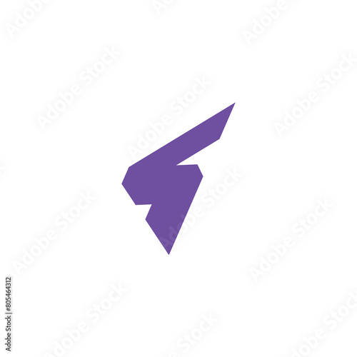 Letter S fitness gym sports technology yoga masculine logo design