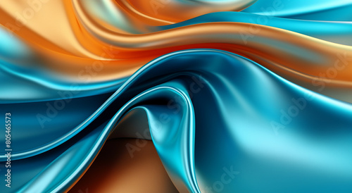 flowing shades of blue create a wave-like texture in this abstract background design