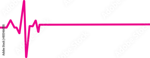 Purple heartbeat line icon. Pulse trace, EKG and Cardio symbol. Healthy and Medical concept. Electrocardiogram. vector illustration