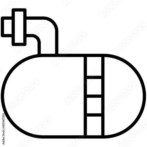 Waste Water Treatment Outline Icon Pack