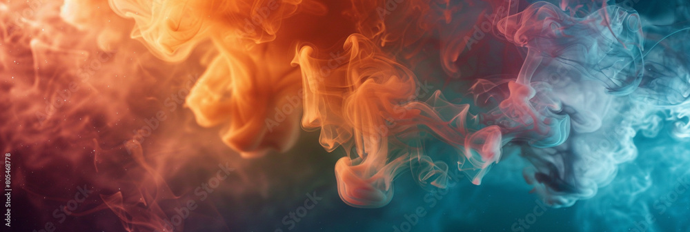 Smokey abstract background, featuring retro vibes