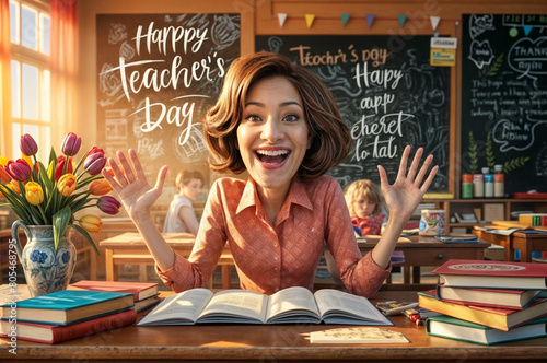 teacher in classroom