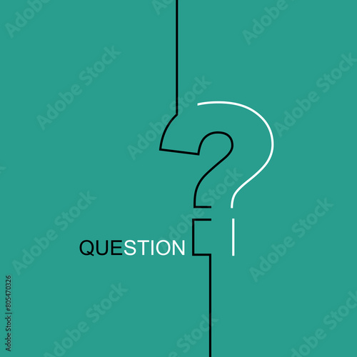 Question mark icon, vector illustration. Asking questions. Ask for help. do not ask. Need information. Question.