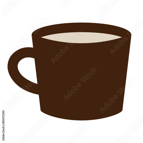 コーヒー　マグカップのアイコン　シルエット