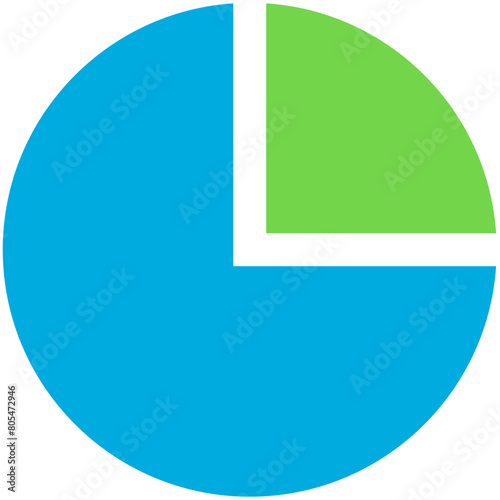 Pie Charts colored Icon Pack