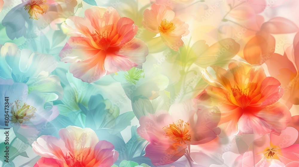  a sumptuous vector floral background that bursts into the vibrancy of spring,