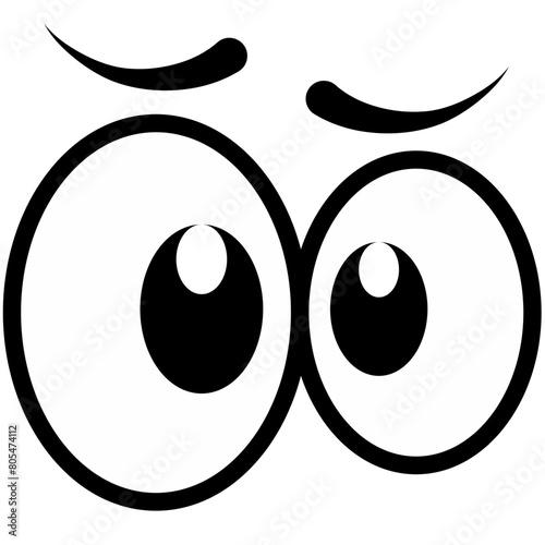 Cartoon Eyes colored Icon Pack