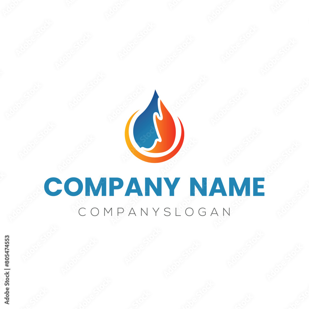 Flame drop logo design, vector logo design, illustration Flame drop logo design, vector logo design, illustration
