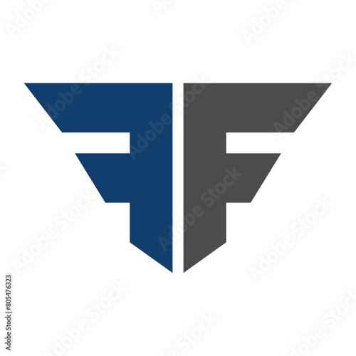 FF letter logo icon template 1