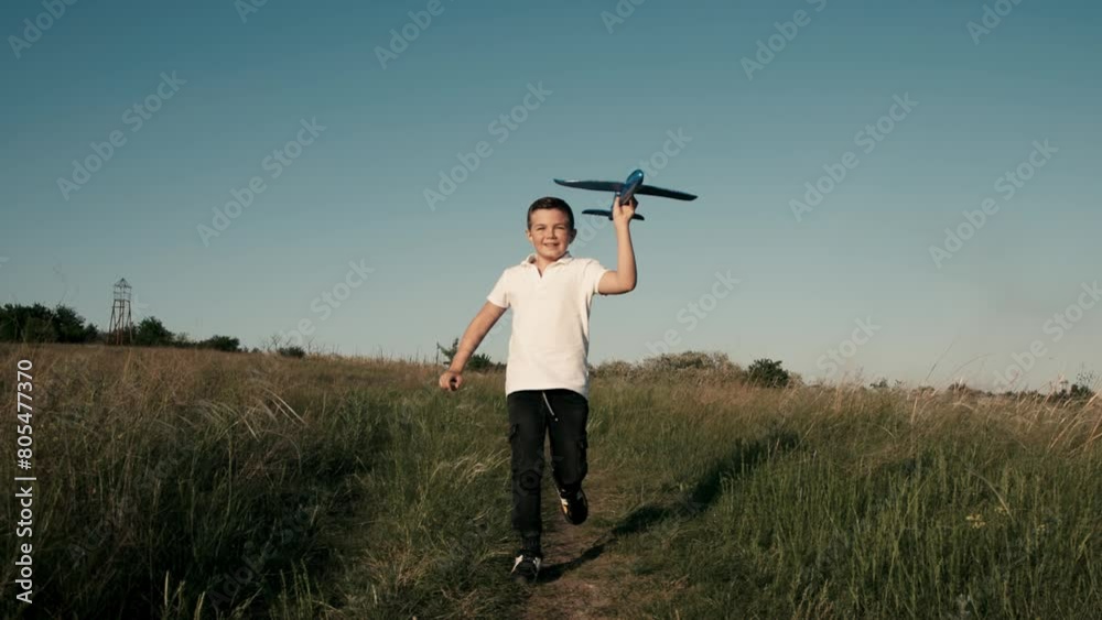 custom made wallpaper toronto digitalHappy boy runs of Wheat Field holding airplane in his hand run on summer meadow of sunset of summer day towards bright sun slow motion. Child plays