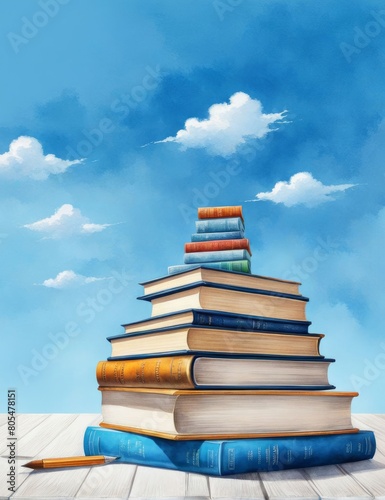 Books & Blue Sky