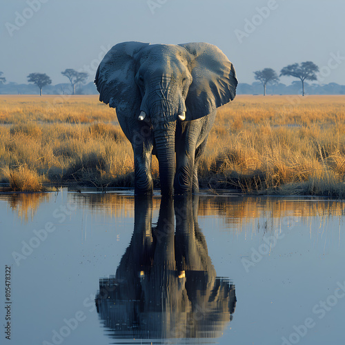 elephant in water