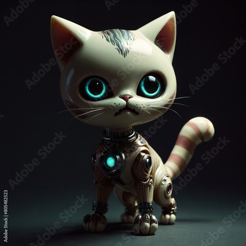 안드로이드 고양이 피규어 © nagnegt
