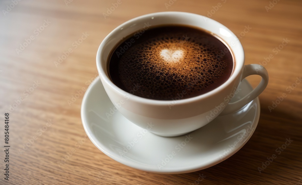 Fototapeta premium close up shot professional photograph of cup of coffee