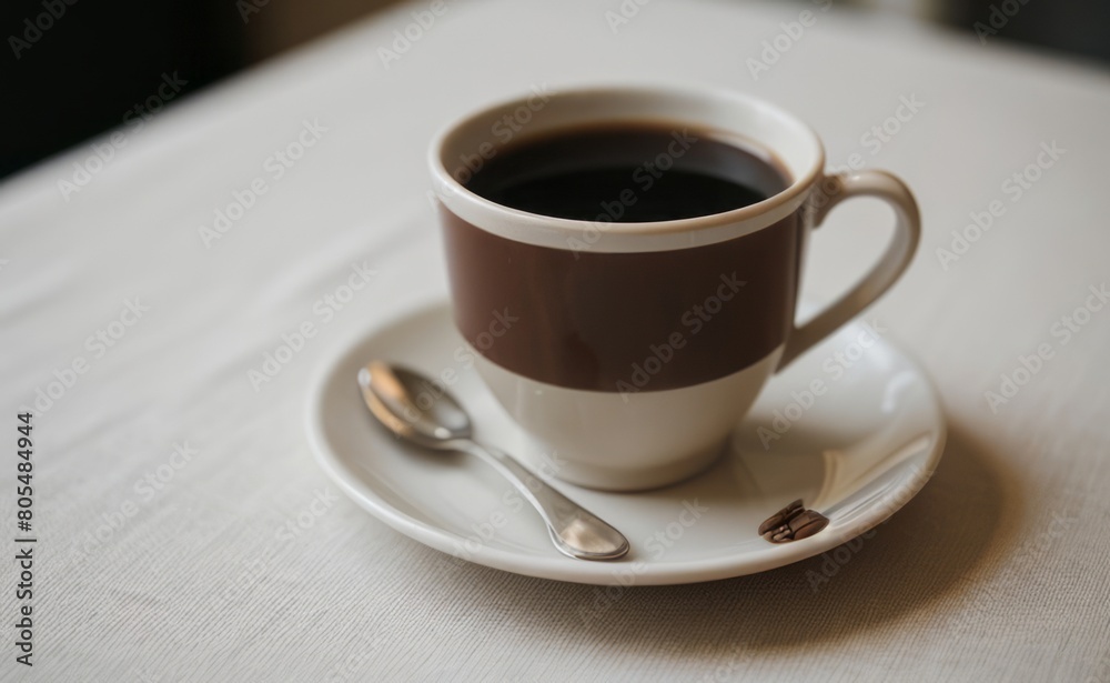 Obraz premium close up shot professional photograph of cup of coffee