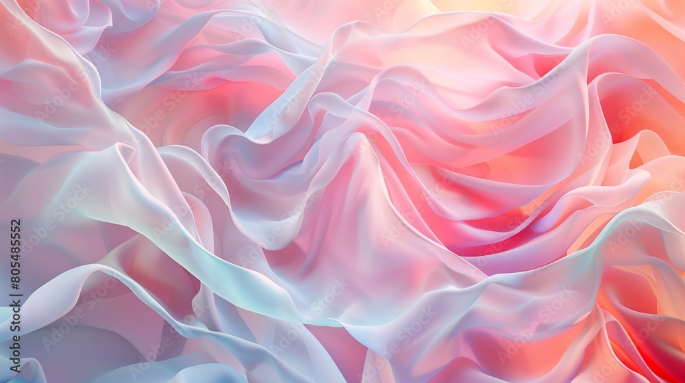 Obraz premium Dive into a realm of elegance and fluidity with a collection of abstract fluid forms resembling liquid shapes made entirely of delicate lines.