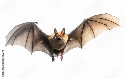 Bat Against a White Background