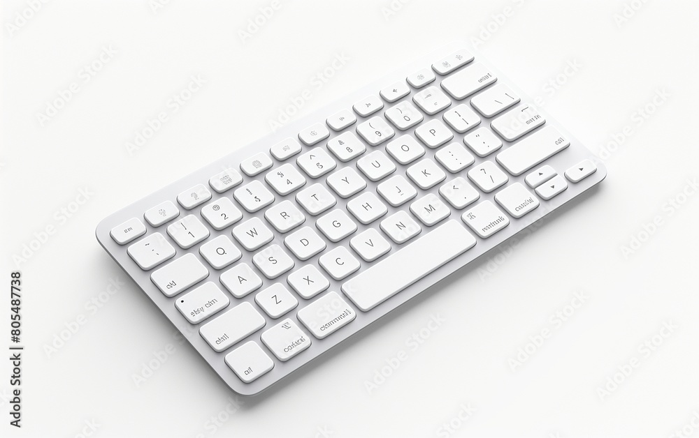 Bluetooth Keyboard Isolated on White