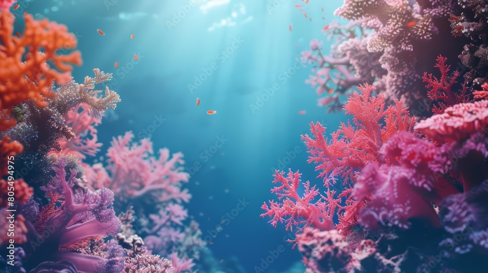 Featuring vibrant coral reefs