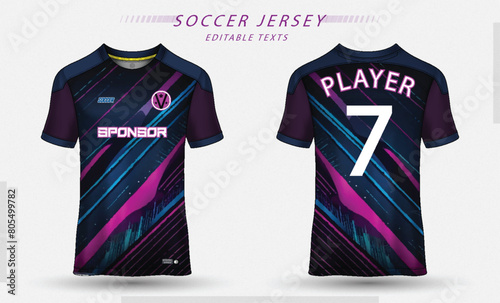 T-shirt sport jersey design template