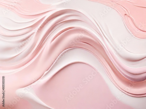Obraz na płótnie Abstract liquid beige with pink background. Creamy cream background, background texture w salonie