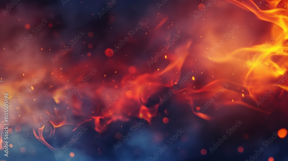 Abstract flame texture flame for banner background. Flames and sparkles abstract background.