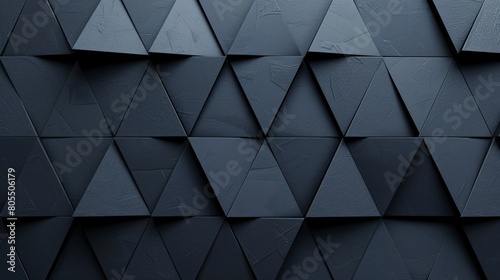 Abstract backdrop showcases a triangle geometric pattern. Modern concept emphasizes shape texture.