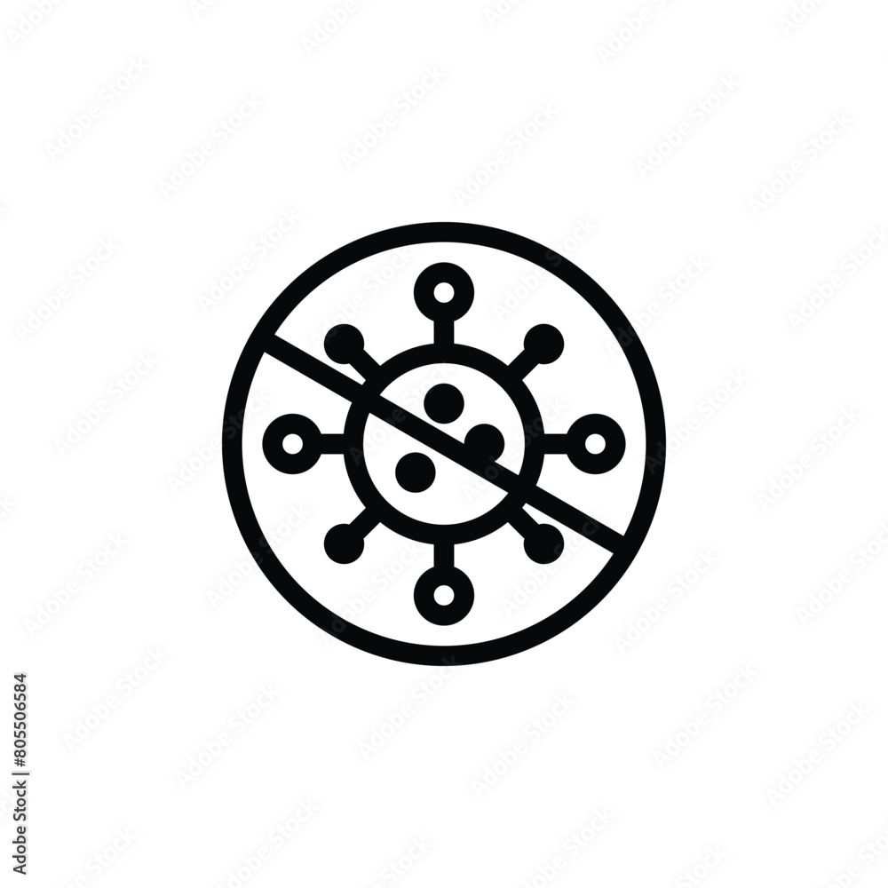 vector icon illustration of Stop Virus, advocating for health and safety measures to prevent the spread of infectious diseases vector icon illustration of Stop Virus, advocating for health and safety measures to prevent the spread of infectious diseases