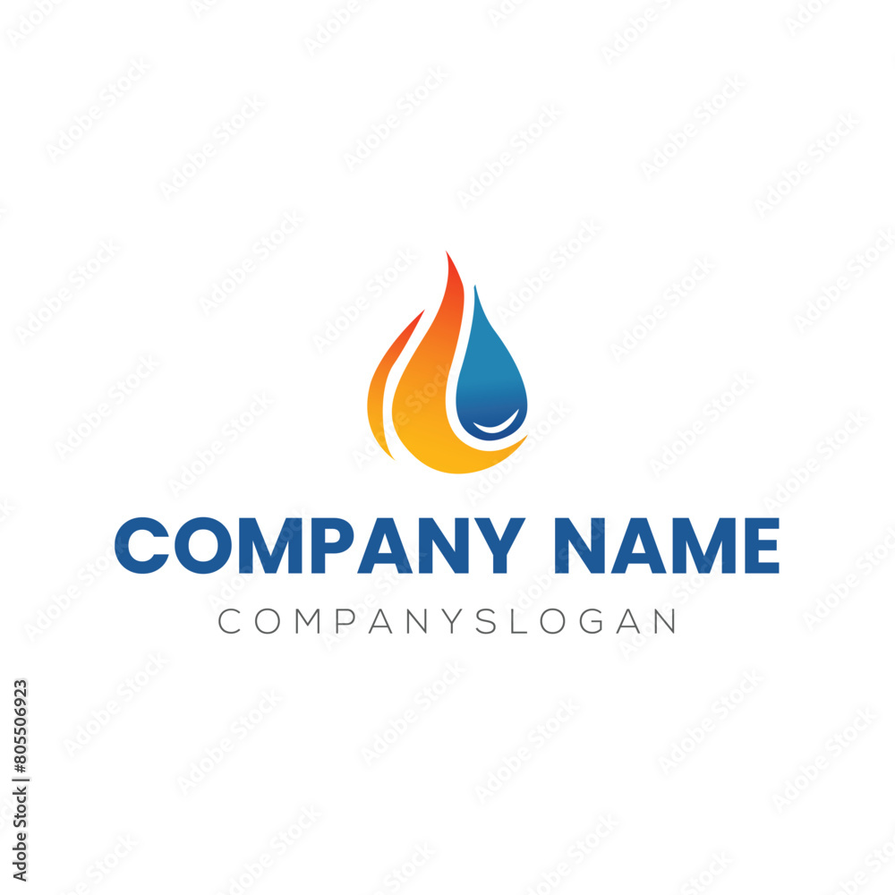 Fire drop logo design, vector logo design, illustration Fire drop logo design, vector logo design, illustration